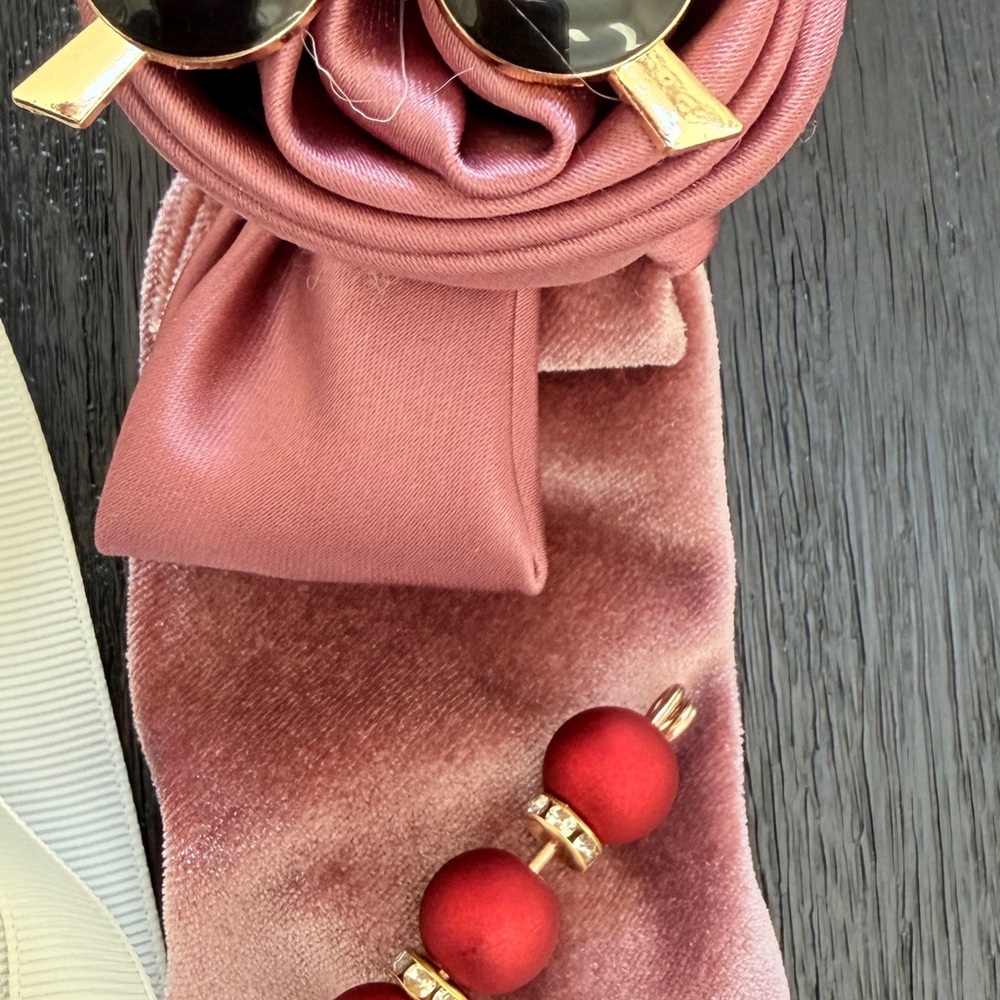Dusty Rose Embellished Tie